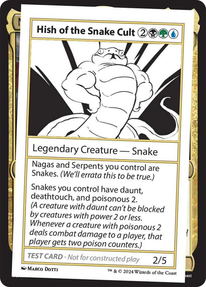 Hish of the Snake Cult  (Mystery Booster 2 Playtest Cards)  | Good Games Adelaide SA