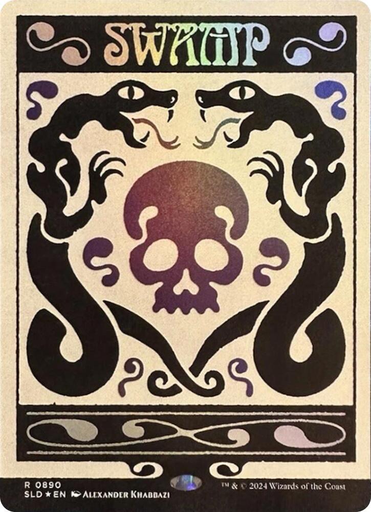 Swamp 0890 Rainbow Foil 890 (Secret Lair Drop Series)  - Foil | Good Games Adelaide SA