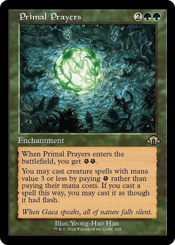 Primal Prayers 429 (Modern Horizons 3)  - Retro Foil | Good Games Adelaide SA