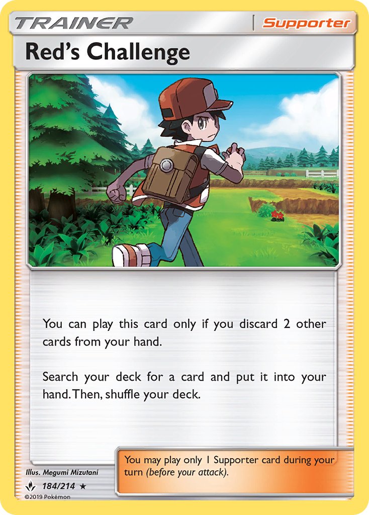 Red's Challenge (184/214) (Theme Deck Exclusive) [Sun & Moon: Unbroken Bonds] | Good Games Adelaide SA
