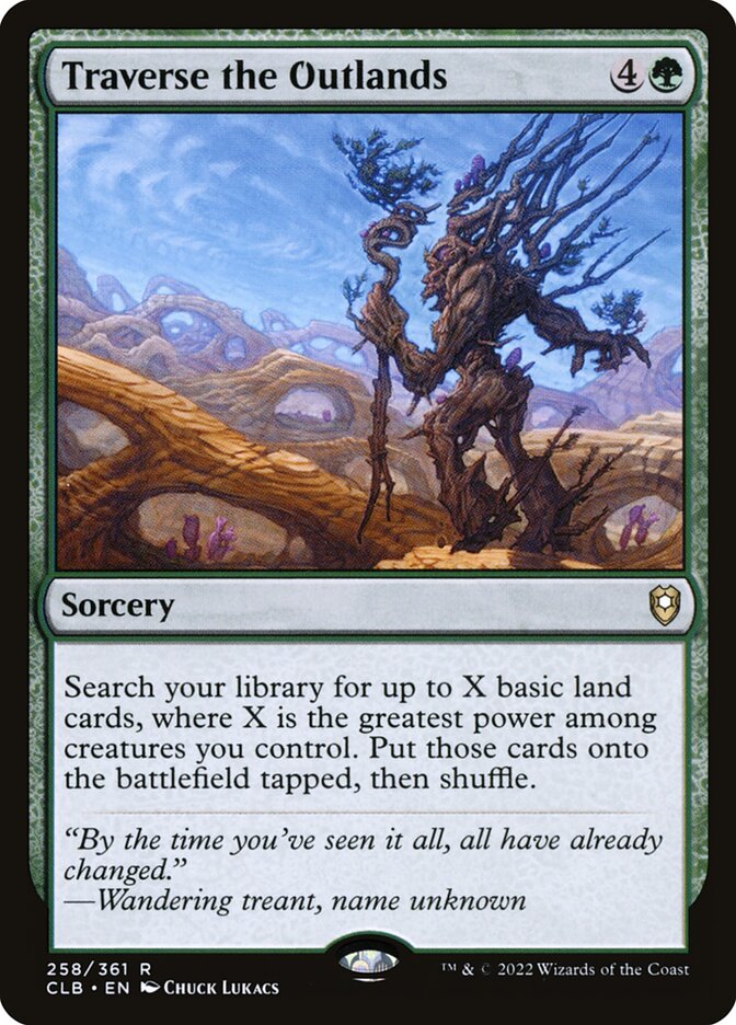 Traverse the Outlands 258 (Commander Legends: Battle for Baldur's Gate)  - Foil | Good Games Adelaide SA