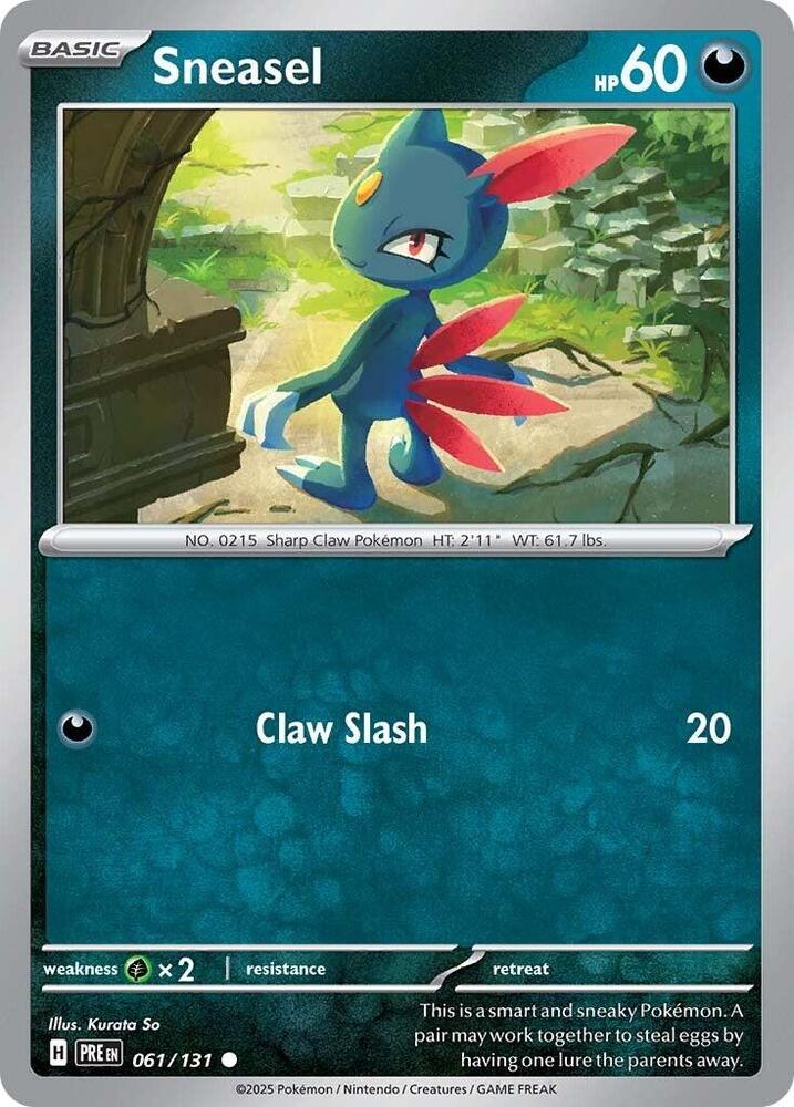 Sneasel (061/131) [Scarlet & Violet: Prismatic Evolutions] | Good Games Adelaide SA