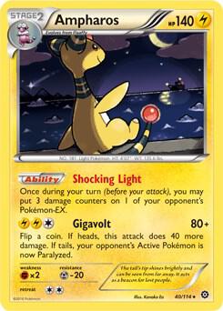 Ampharos 40 114 XY Steam Siege 040/114 (Deck Exclusives)  | Good Games Adelaide SA
