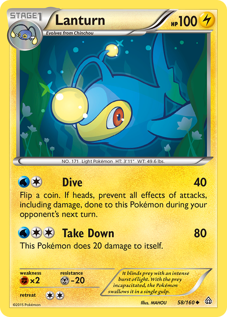 Lanturn (58/160) [XY: Primal Clash] | Good Games Adelaide SA