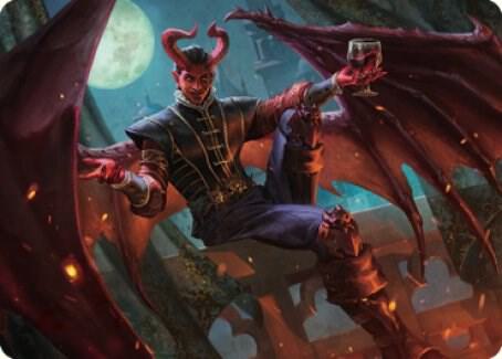 Raphael Fiendish Savior Art Card 40 81 40 (Art Series: Commander Legends: Battle for Baldur's Gate)  | Good Games Adelaide SA