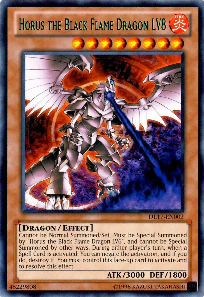 Horus the Black Flame Dragon LV8 (Green) [DL17-EN002] Rare | Good Games Adelaide SA