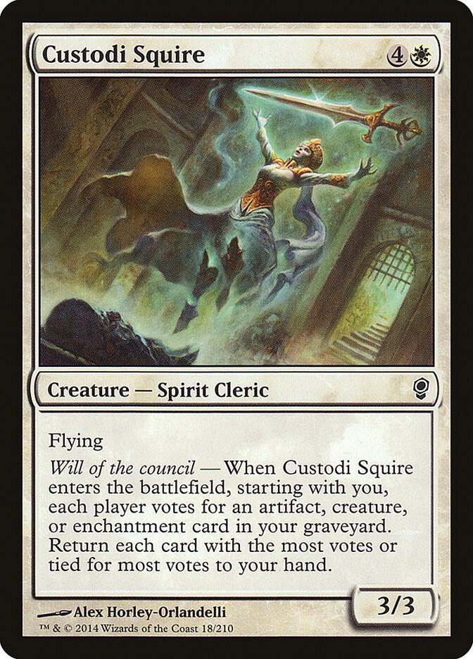 Custodi Squire 18/210 (Conspiracy)  - Foil | Good Games Adelaide SA
