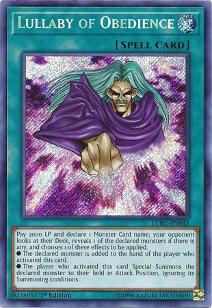 Lullaby of Obedience [LCKC-EN042] Secret Rare | Good Games Adelaide SA