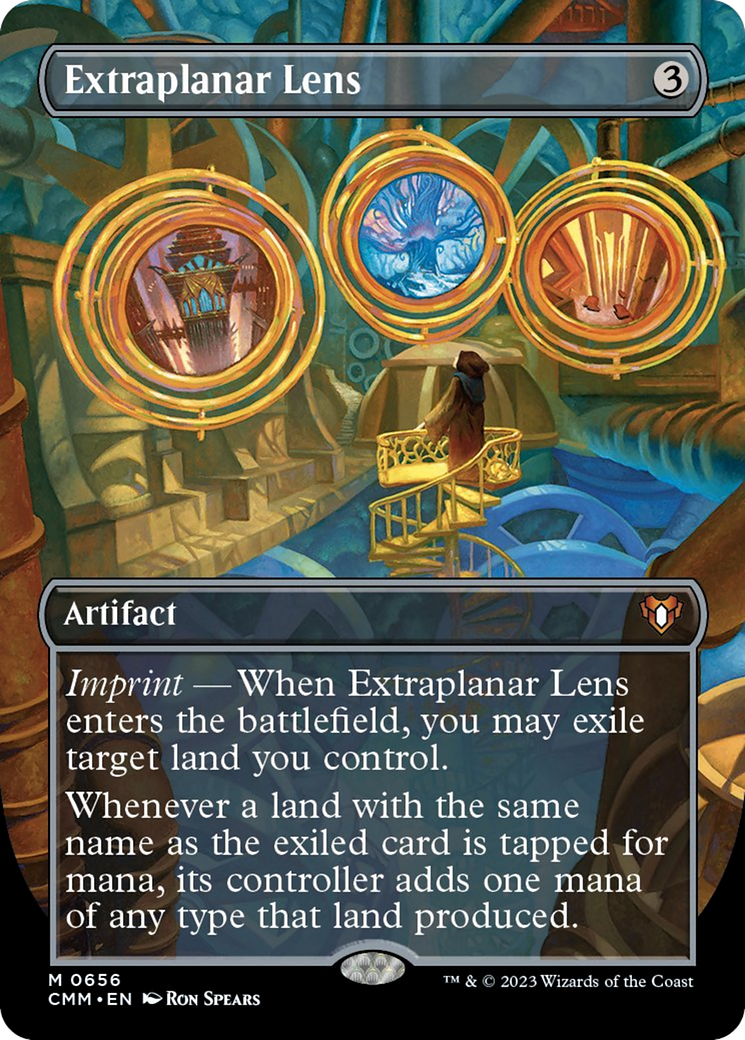 Extraplanar Lens (Borderless Alternate Art) [Commander Masters] | Good Games Adelaide SA
