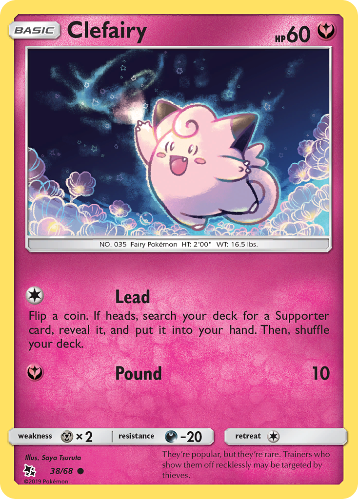 Clefairy (38/68) [Sun & Moon: Hidden Fates] | Good Games Adelaide SA