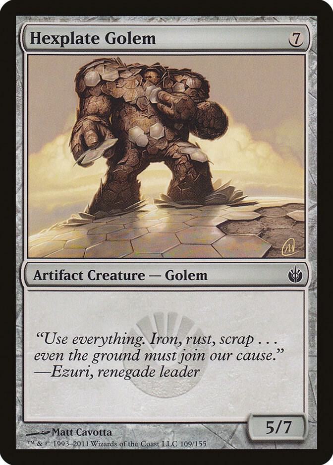Hexplate Golem 109 (Mirrodin Besieged)  - Foil | Good Games Adelaide SA