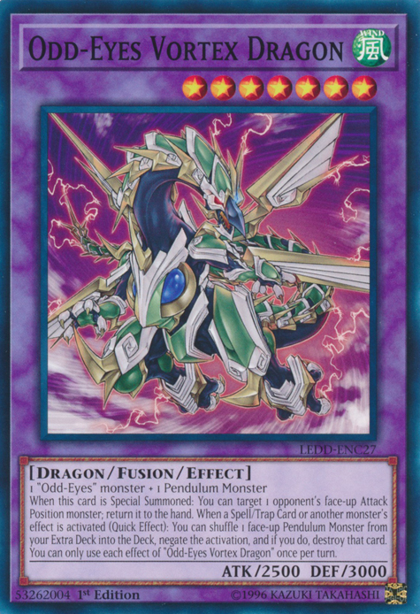 Odd-Eyes Vortex Dragon [LEDD-ENC27] Common | Good Games Adelaide SA