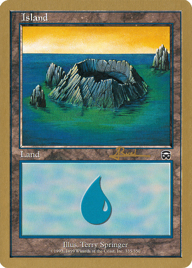 Island (335) (Antoine Ruel) [World Championship Decks 2001] | Good Games Adelaide SA