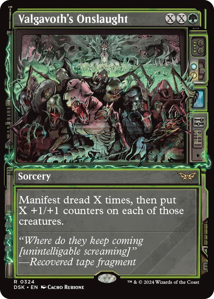 Valgavoth's Onslaught 324 (Duskmourn: House of Horror)  - Showcase Foil | Good Games Adelaide SA