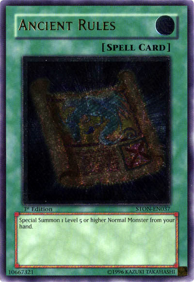 Ancient Rules [STON-EN037] Ultimate Rare | Good Games Adelaide SA