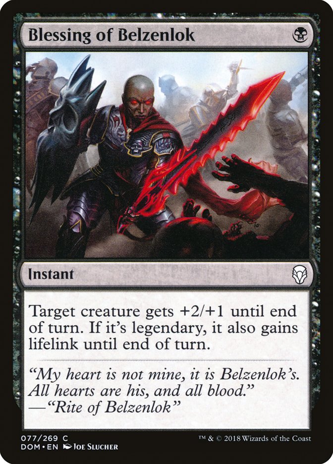 Blessing of Belzenlok [Dominaria] | Good Games Adelaide SA