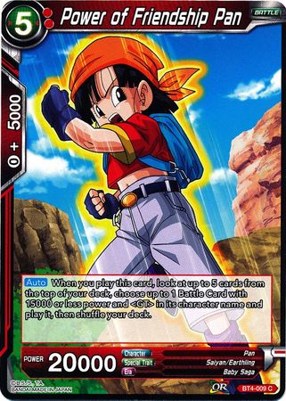 Power of Friendship Pan [BT4-009] | Good Games Adelaide SA