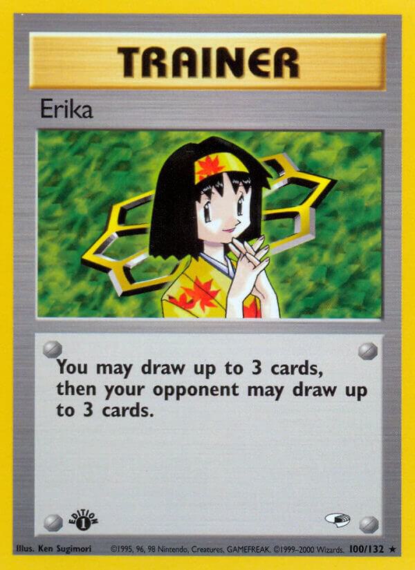 Erika  100/132 (Gym Heroes)  - 1st Edition | Good Games Adelaide SA