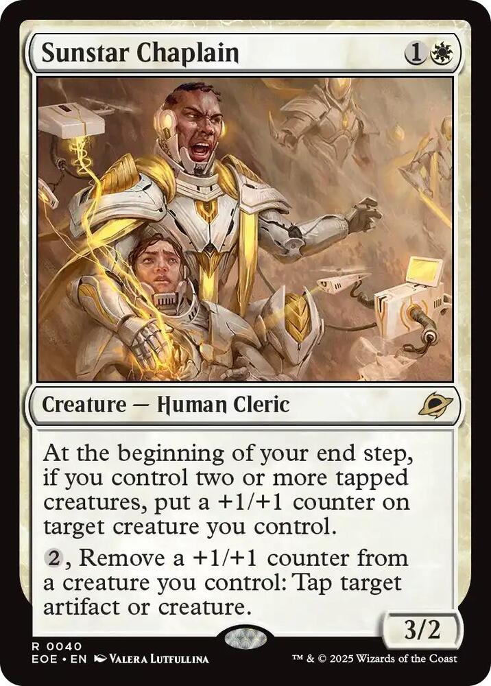 Sunstar Chaplain 40 (Edge of Eternities)  - Foil | Good Games Adelaide SA