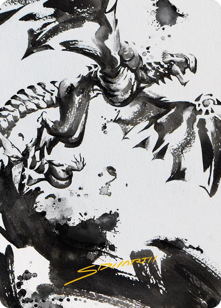 Quicksilver Fisher Art Card Gold Stamped Signature 68 (Art Series: Phyrexia: All Will Be One)  | Good Games Adelaide SA