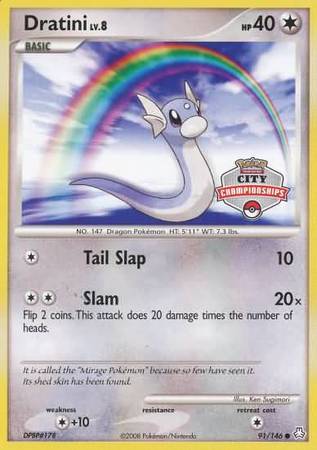 Dratini (91/146) (City Championship Promo) [Diamond & Pearl: Legends Awakened] | Good Games Adelaide SA