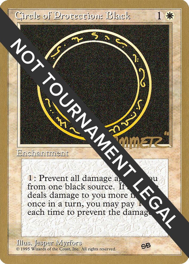 Circle of Protection Black 1996 Shawn Hammer Regnier 4ED SB shr14sb/308 (World Championship Decks)  | Good Games Adelaide SA