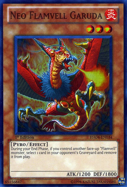 Neo Flamvell Garuda [HA04-EN034] Super Rare | Good Games Adelaide SA
