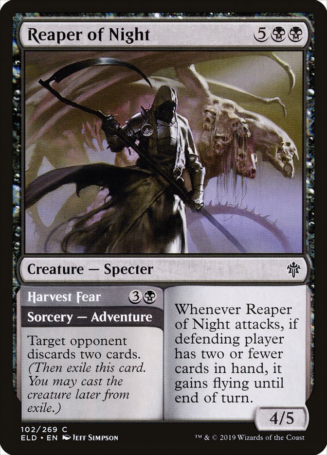 Reaper of Night // Harvest Fear 102 (Throne of Eldraine)  - Foil | Good Games Adelaide SA