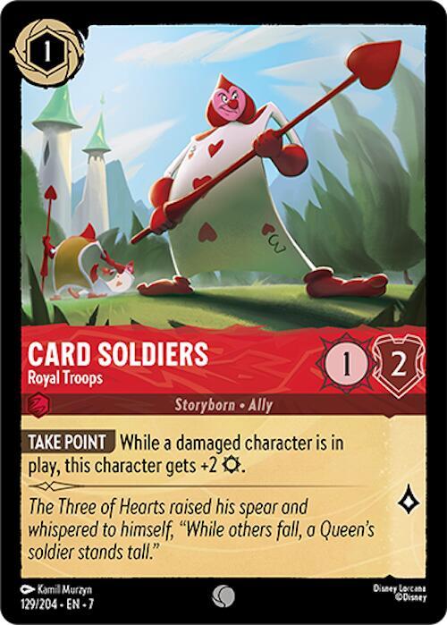 Card Soldiers Royal Troops 129/204 (Archazia's Island)  - Cold Foil | Good Games Adelaide SA