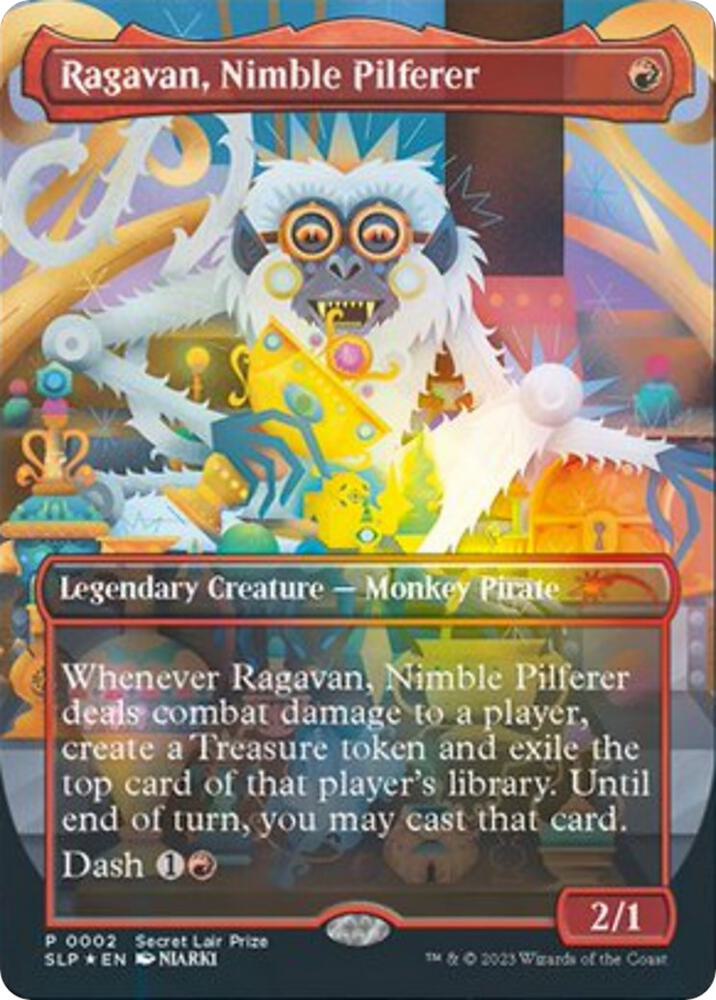 Ragavan Nimble Pilferer 2 (Secret Lair Showdown)  - Borderless Foil | Good Games Adelaide SA