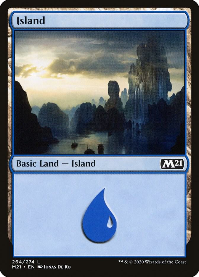 Island 264 (Core Set 2021)  - Foil | Good Games Adelaide SA