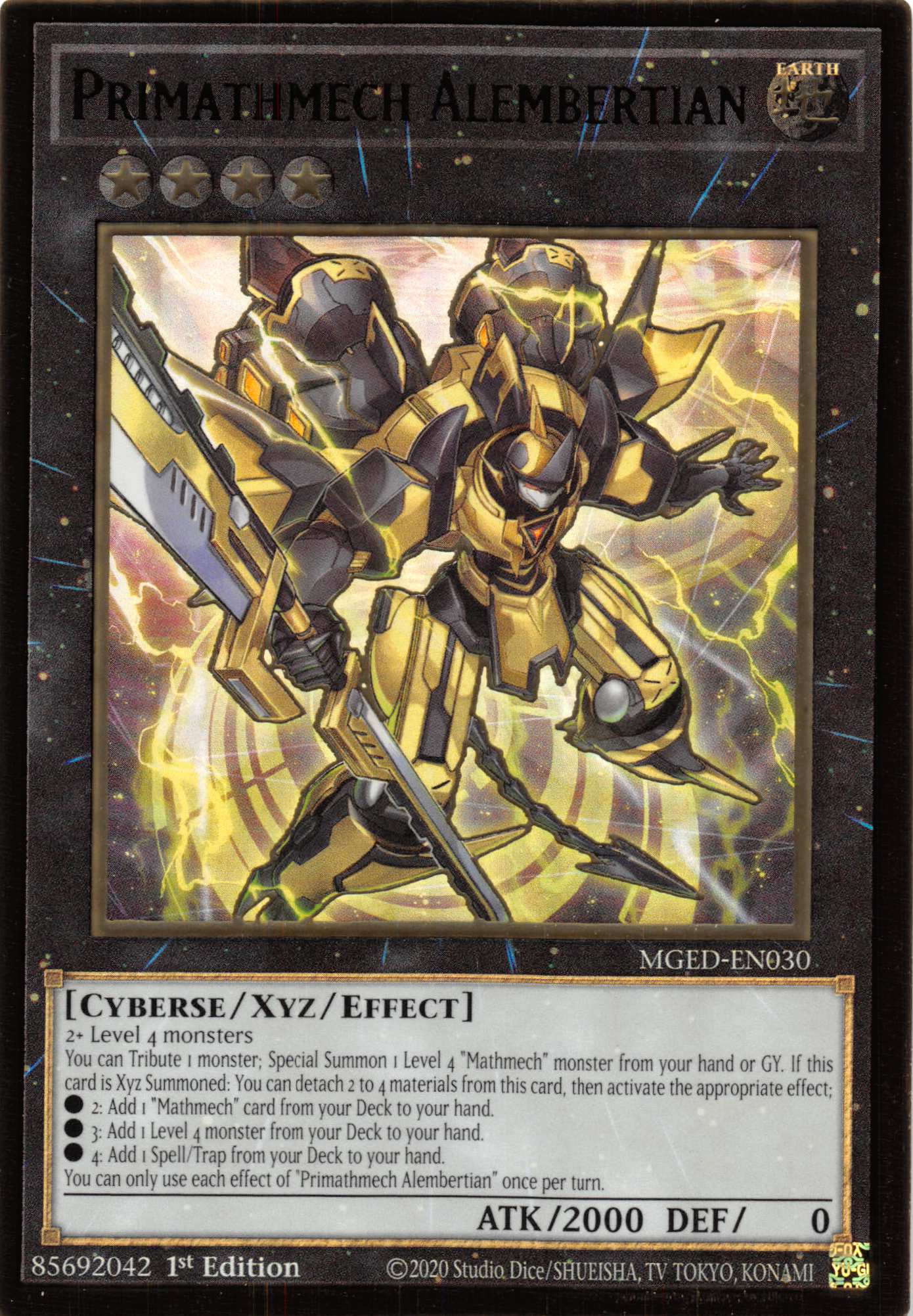 Primathmech Alembertian [MGED-EN030] Gold Rare | Good Games Adelaide SA