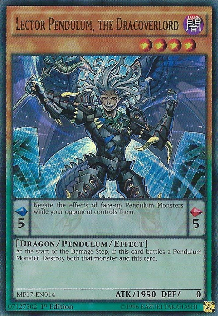 Lector Pendulum, the Dracoverlord [MP17-EN014] Ultra Rare | Good Games Adelaide SA