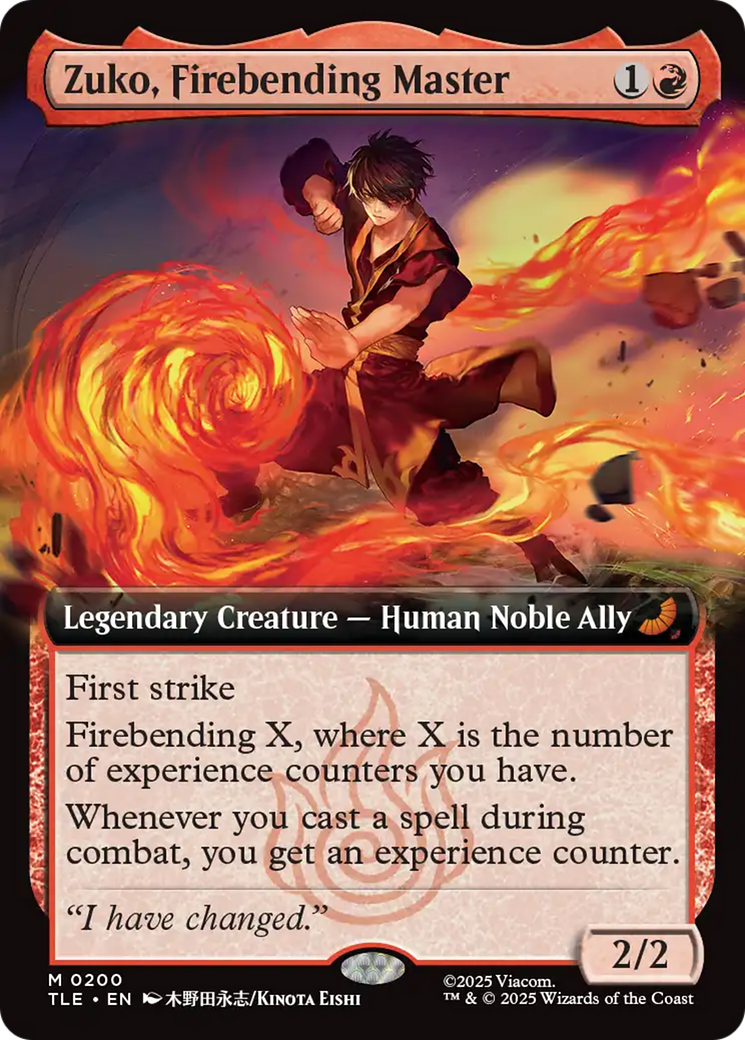 Zuko, Firebending Master (Extended Art) [Avatar: The Last Airbender: Eternal-Legal] | Good Games Adelaide SA