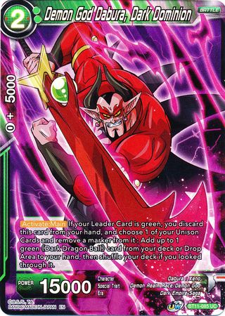 Demon God Dabura, Dark Dominion [BT11-085] | Good Games Adelaide SA