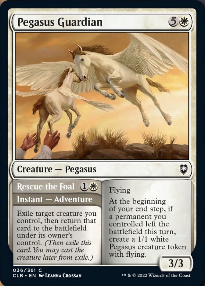 Pegasus Guardian // Rescue the Foal [Commander Legends: Battle for Baldur's Gate] | Good Games Adelaide SA