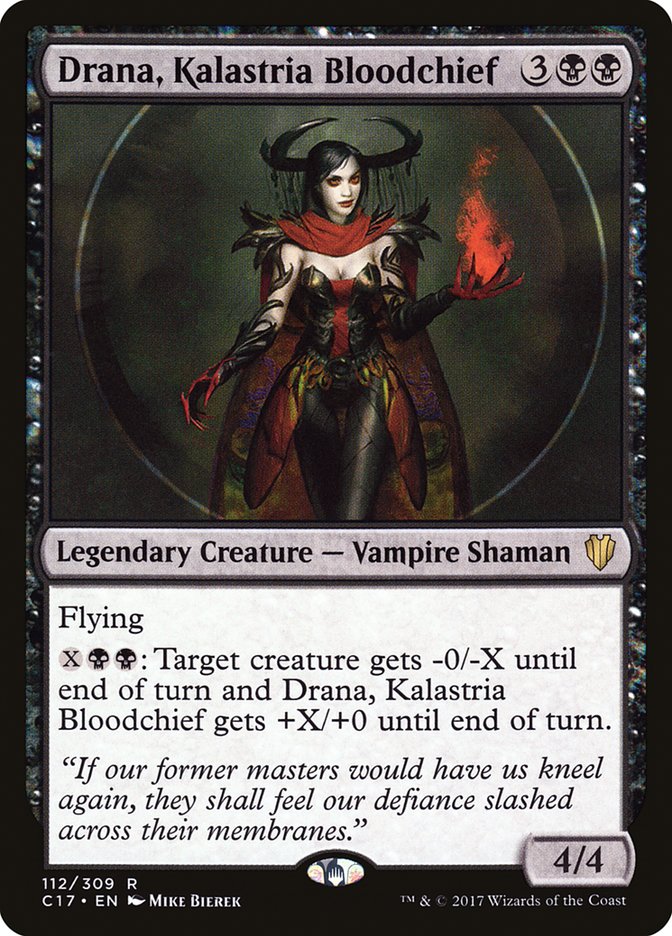 Drana, Kalastria Bloodchief 112 (Commander 2017)  | Good Games Adelaide SA