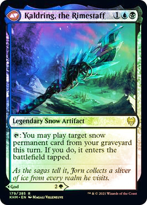 Jorn, God of Winter // Kaldring, the Rimestaff   [Kaldheim Prerelease Promos] | Good Games Adelaide SA