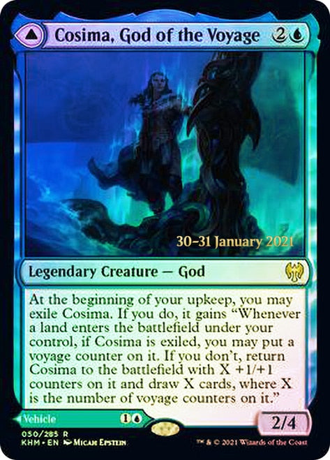 Cosima, God of the Voyage // The Omenkeel  [Kaldheim Prerelease Promos] | Good Games Adelaide SA