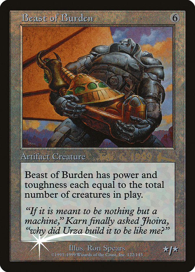 Beast of Burden [Urza's Legacy Promos] | Good Games Adelaide SA