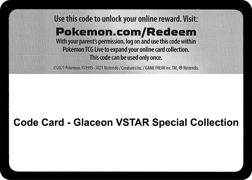 Code Card Glaceon VSTAR Special Collection  (SWSH09: Brilliant Stars)  | Good Games Adelaide SA