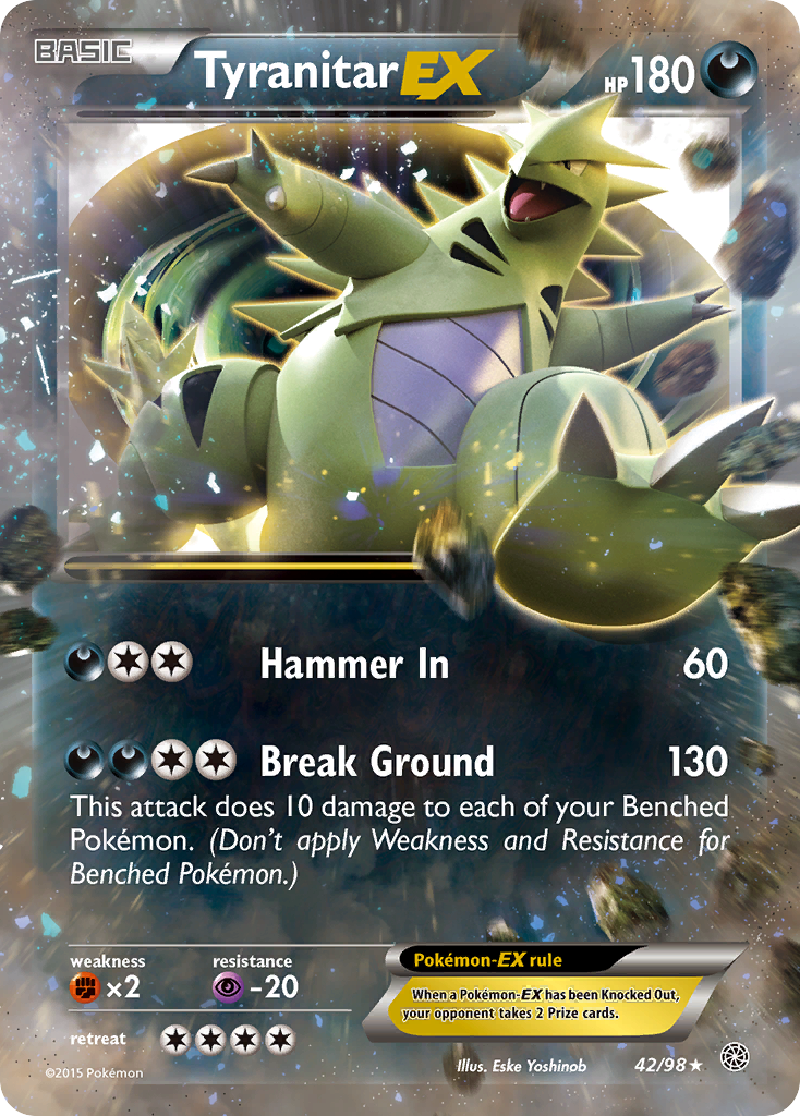 Tyranitar EX (42/98) [XY: Ancient Origins] | Good Games Adelaide SA