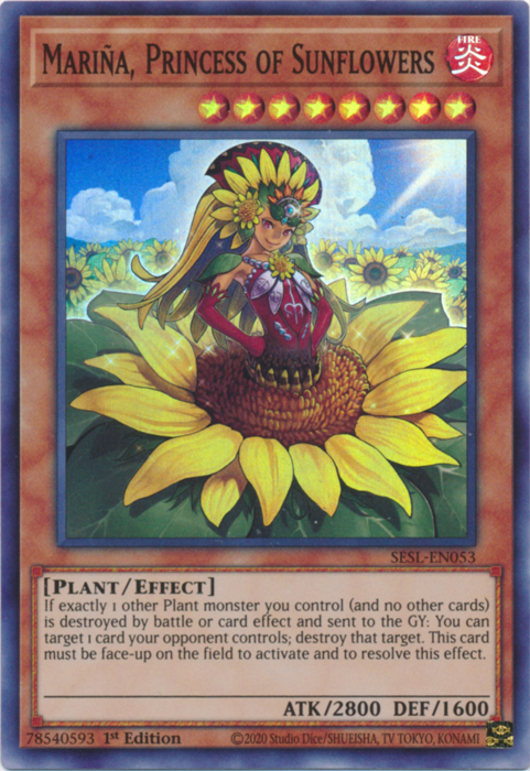 Marina, Princess of Sunflowers [SESL-EN053] Super Rare | Good Games Adelaide SA