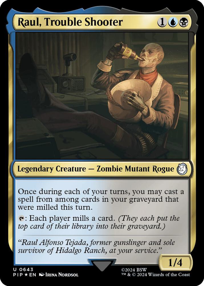 Raul, Trouble Shooter 643 (Universes Beyond: Fallout)  - Foil | Good Games Adelaide SA