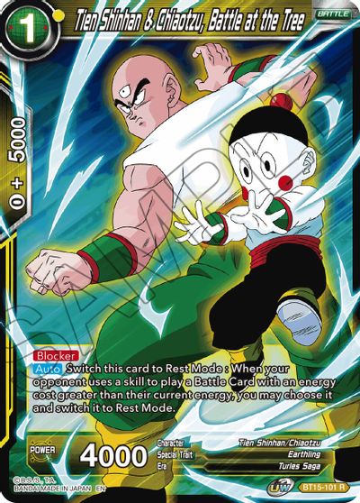 Tien Shinhan & Chiaotzu, Battle at the Tree [BT15-101] | Good Games Adelaide SA