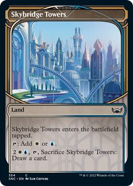 Skybridge Towers Showcase 354 (Streets of New Capenna)  - Foil | Good Games Adelaide SA