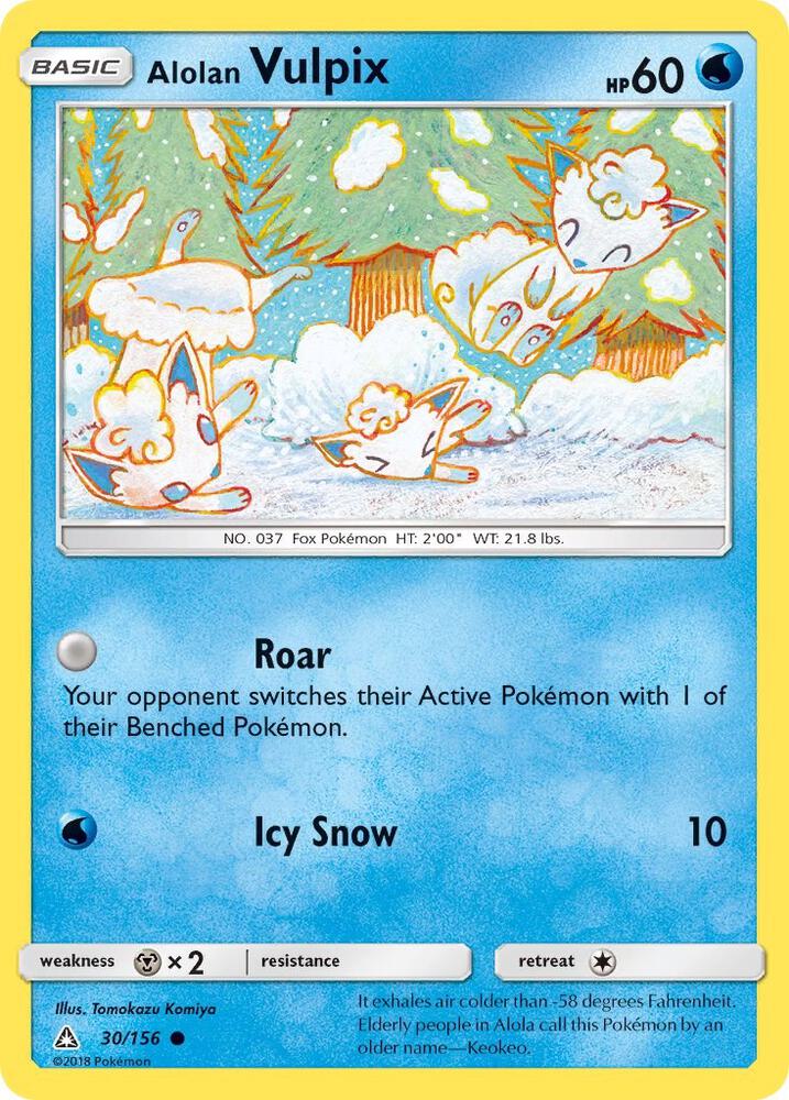 Alolan Vulpix 30/156 (SM - Ultra Prism)  | Good Games Adelaide SA