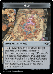 Map // Dinosaur (0009) Double-Sided Token [The Lost Caverns of Ixalan Tokens] | Good Games Adelaide SA