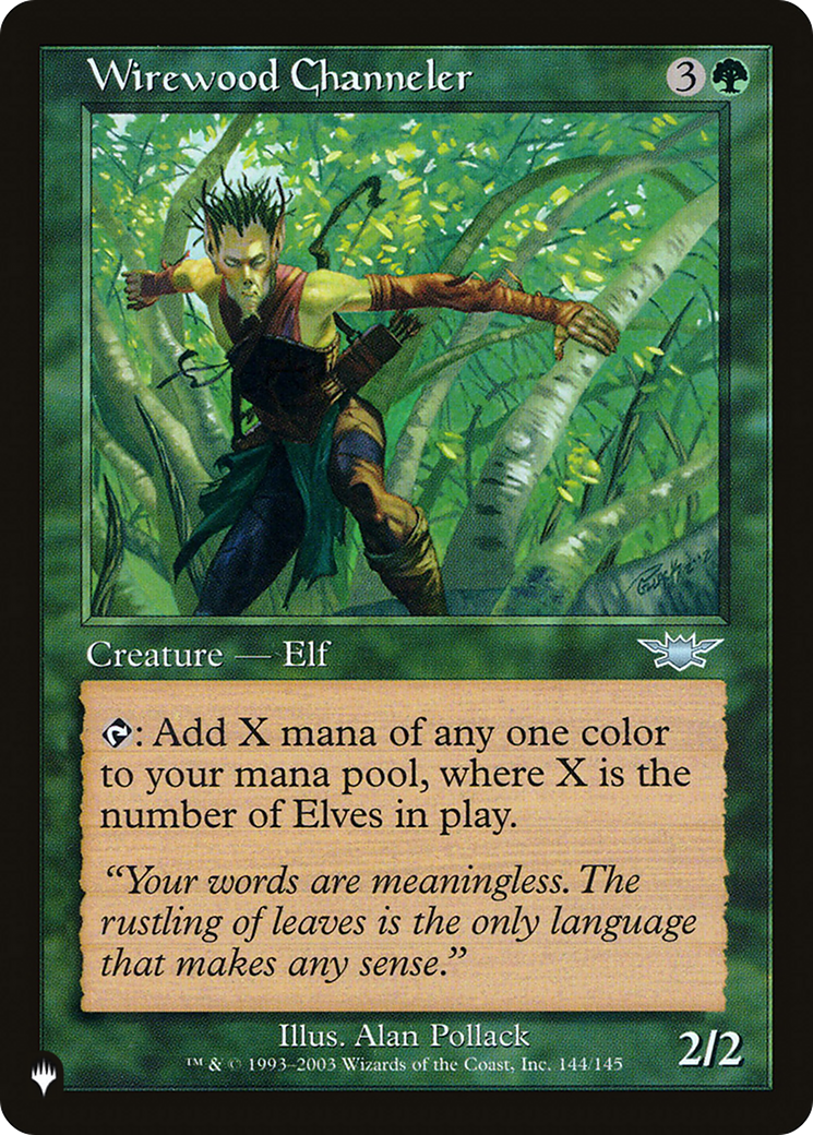 Wirewood Channeler [The List Reprints] | Good Games Adelaide SA