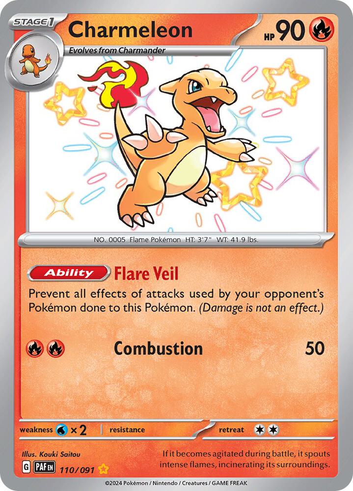 Charmeleon 110/091 (SV: Paldean Fates)  - Holofoil | Good Games Adelaide SA